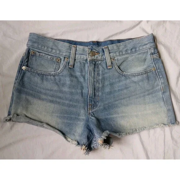 J. Crew Denim Relaxed Short Denim Casual Womens Size 27 - Picture 2 of 9